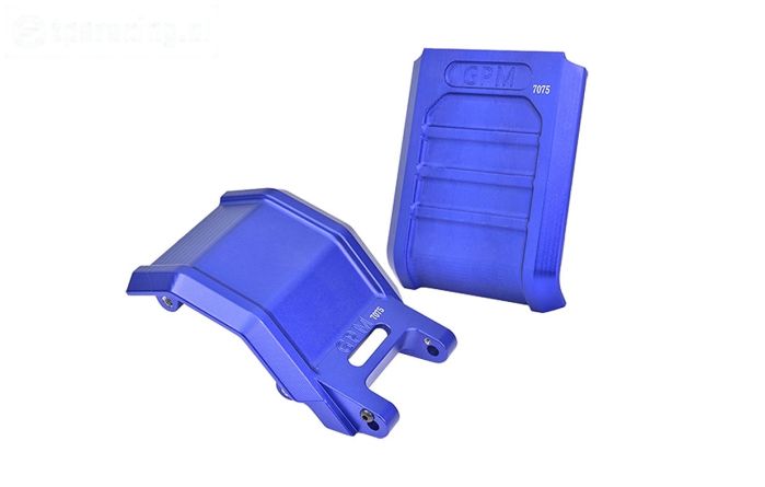 MX016AB-B PROMOTO Alu-Skid plaat blauw, set
