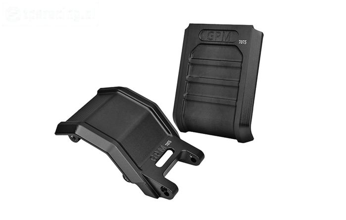 MX016AB-BK PROMOTO Alu-Skid plaat zwart, set