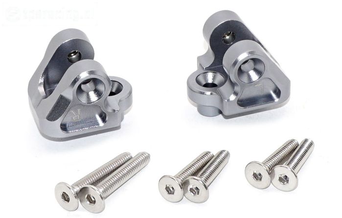 SB008-GS Alu-Draagarm houder boven zilver SBR-SRR, 1 st.