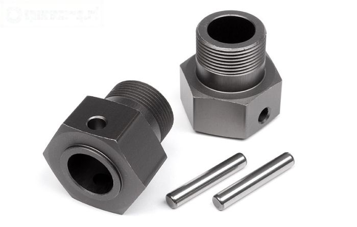 HPI102157 Wiel as achter Gun-Metal, 2 st.