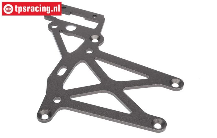 HPI102160 Plaat achter boven Gun-Metal, 1 st.