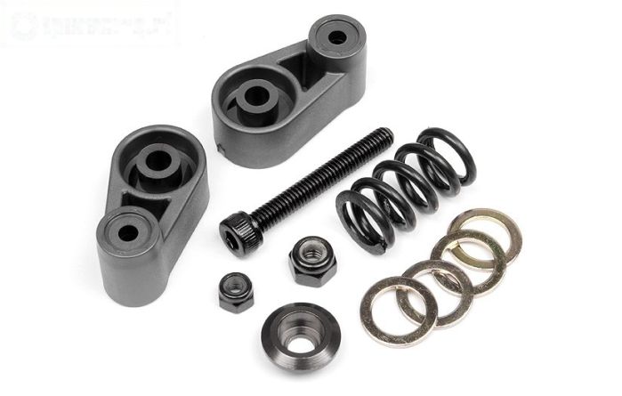 HPI102165 Servo saver Gun-Metal, Set