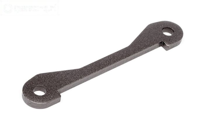 HPI102168 Draagarm strip achter onder B, Gun-Metal, 1 st.
