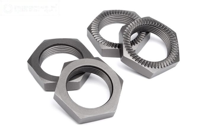 HPI102216 Wielmoer Gun-Metal Ø24 mm, 4 st.