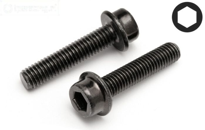HPI15425 Inbus normale kop met flens M5-L22 mm, 2 St.