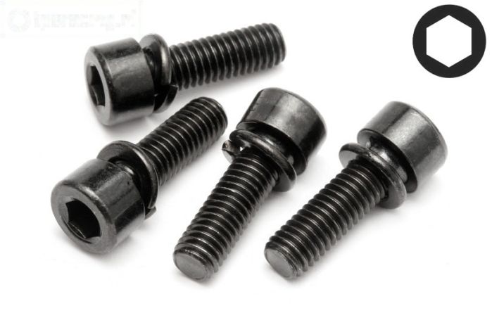 HPI15447 Inbus normale kop M5-L16 mm, 4 St.