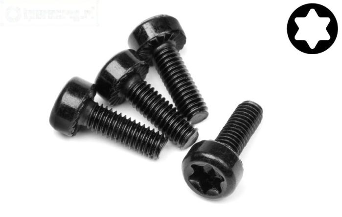 HPI15455 Torx normale kop M4-L12 mm, 4 St.