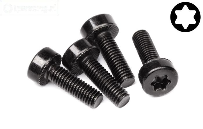 HPI15458 Torx normale kop M5-L16 mm, 4 St.