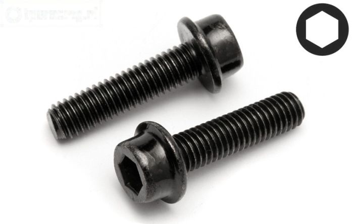 HPI15463 Inbus normale kop met flens M5-L20 mm, 2 St.