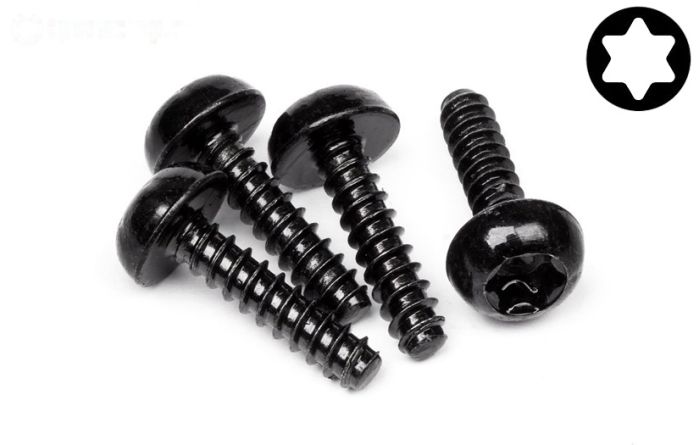 HPI15495 Torx bolkop parker Ø4-L16 mm, 4 St.