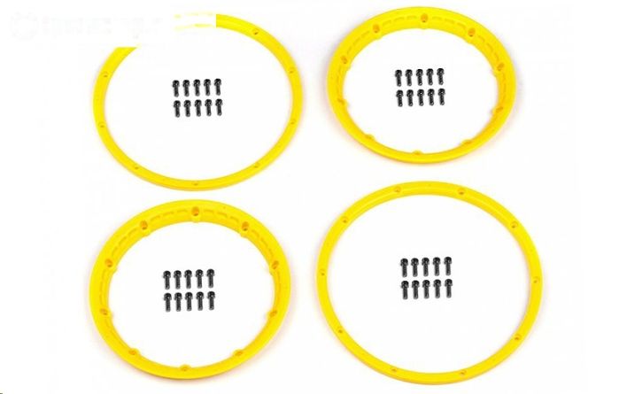 HPI3277 HD Beadlock Geel Ø120 mm, 4 st.