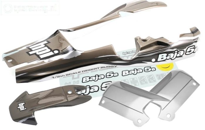 HPI7792 Kap 5B Gun-Metal/Grijs/Zilver, Set