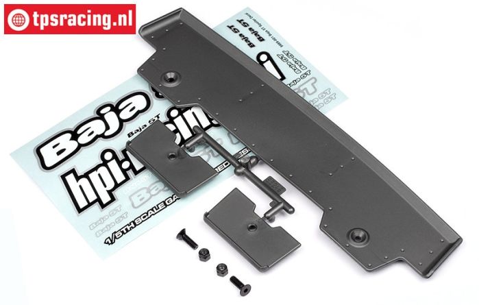 HPI85296 5T-1 Achterspoiler Gun-Metal, Set