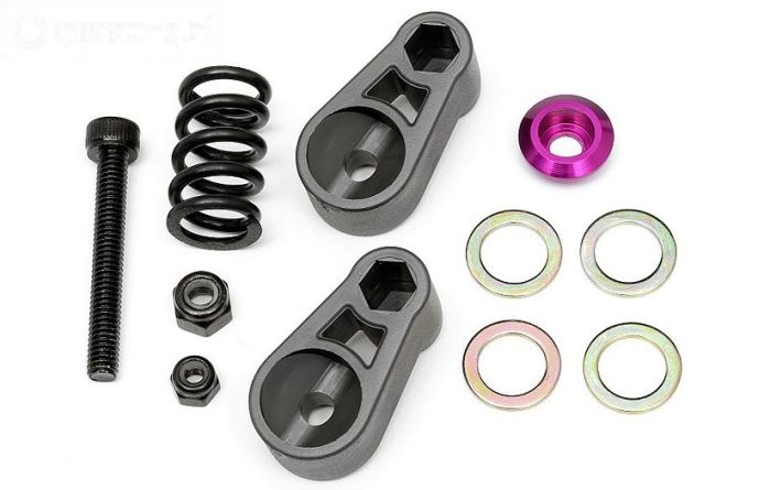 HPI85466 Servo saver, Paars, Set