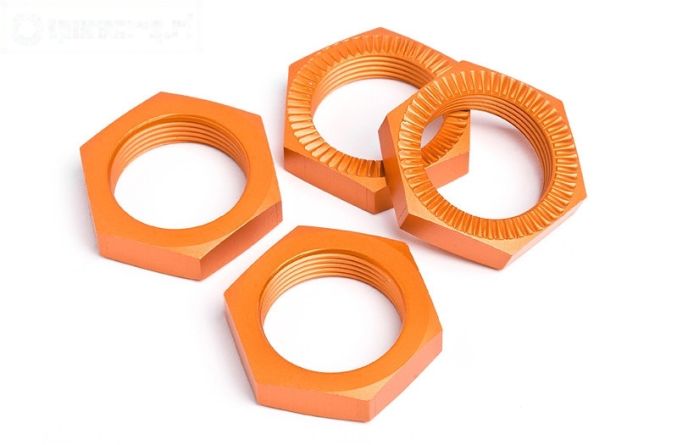 HPI87494 Wielmoer Oranje Ø24 mm, 4 st.