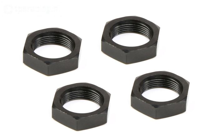 TPS102216 Wielmoeren Ø24 mm HPI-Rovan Baja Zwart, 4 st.