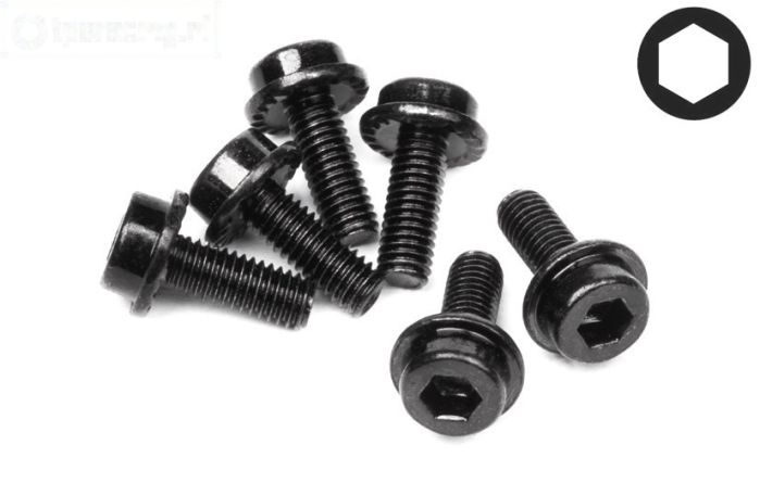 HPI94453 Inbus flenskop M3-L8 mm, 6 St.
