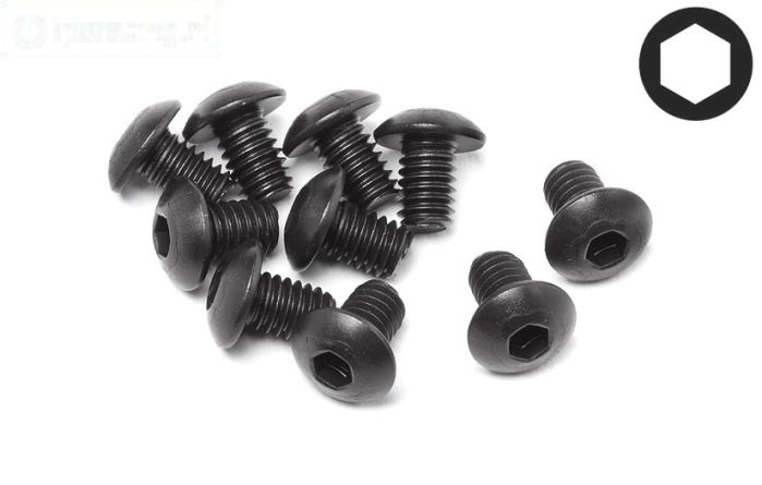 HPI94552 Inbus bolkop M4-L6 mm, 10 St.