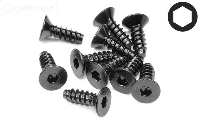 HPI94630 Inbus parker verzonken kop Ø4-L12 mm, 10 St.