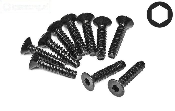 HPI94632 Inbus parker verzonken kop Ø4-L18 mm, 10 St.