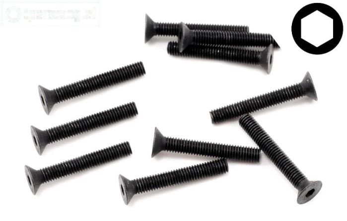 HPIZ087 Inbus verzonken kop M3-L20 mm, 10 St.