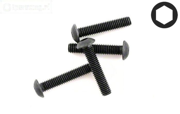 HPIZ216 Inbus bolkop M3-L10 mm, 4 St.