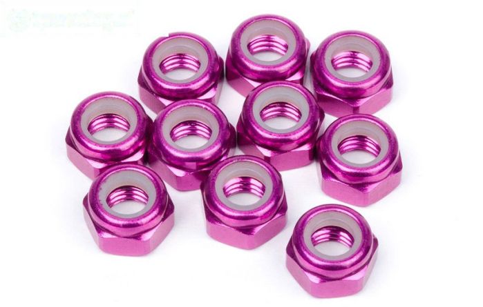 HPIZ867 Aluminium borgmoer M4 Paars, 10 St.