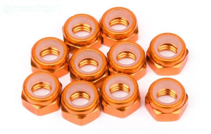 HPIZ868 Aluminium borgmoer M4 Oranje, 10 St.
