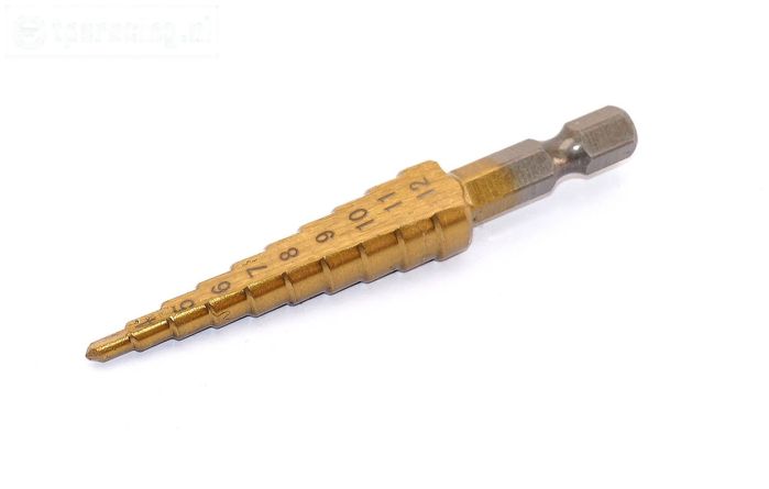 TPS0412/01 Stappenboor HSS-Titanium 3-12 mm, 1 st.