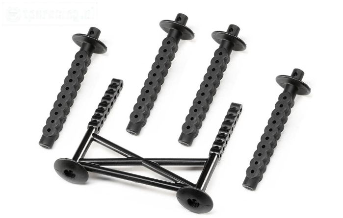 LOS241050 Kap Steunen achter LMT Zwart, set