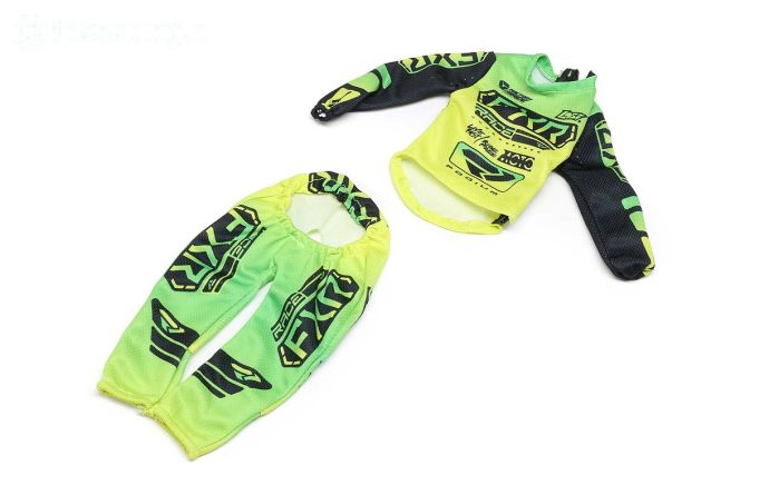 LOS-2282 PROMOTO FXR Podium Gladiator motorpak geel/groen, set