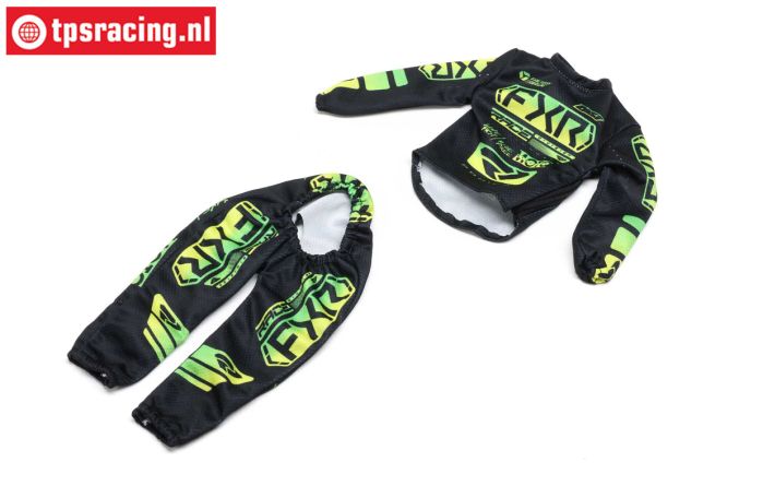 LOS-2296 PROMOTO FXR Podium Gladiator motorpak zwart/groen, set