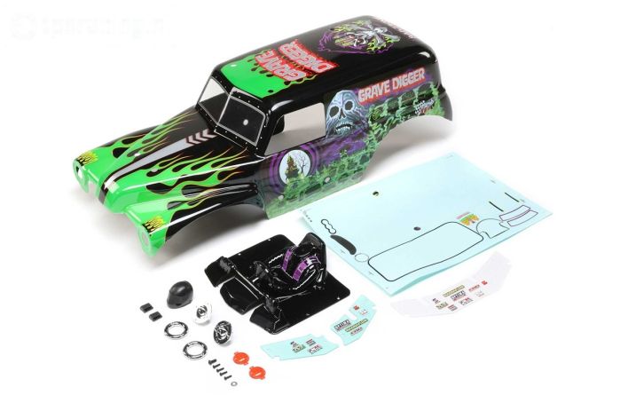 LOS240013 LMT Grave digger kap gespoten, Set