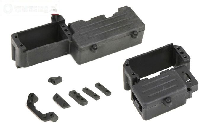 LOS251012 LOSI DBXL-MTXL Radio plaat/tankhouder, Set