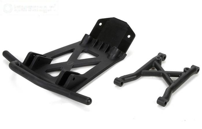 LOS251039 LOSI MTXL Voorbumper-skid plaat, Set