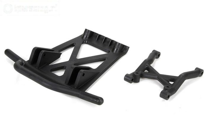 LOS251040 LOSI MTXL Achterbumper-skid plaat, Set