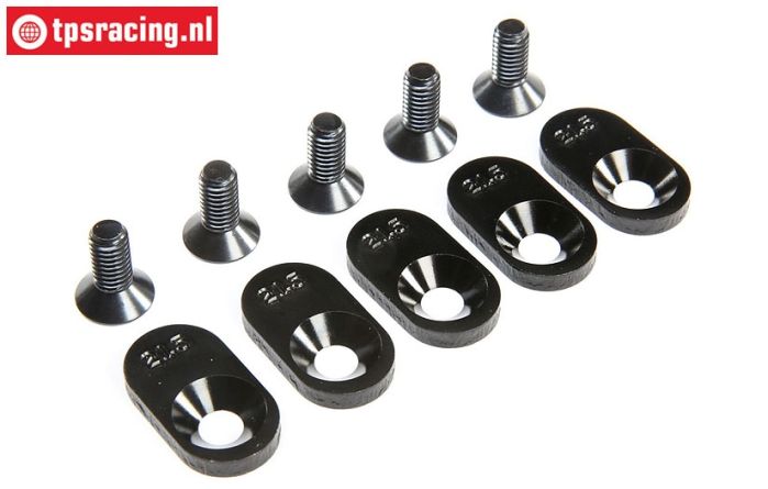 LOS252106 Motor plaatjes 21,5T LOSI 5T 2.0, 4 st.