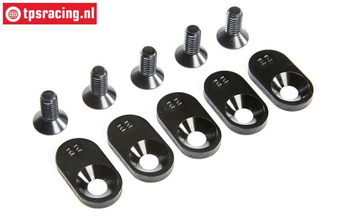 LOS252107 Motor plaatjes 22T LOSI 5T 2.0, 4 st.