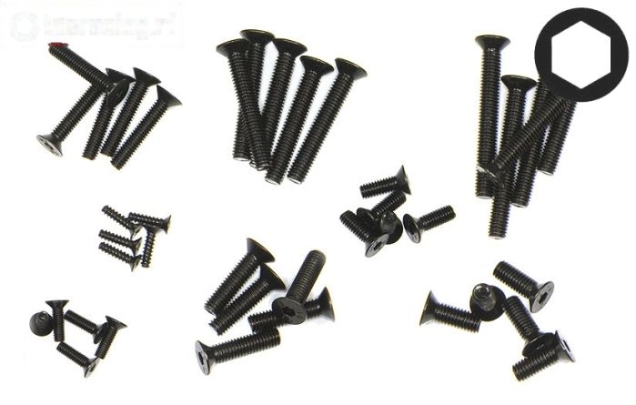 LOS255003 LOSI Inbus verzonken kop Sorti, Set