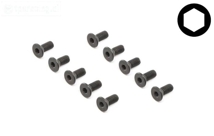 LOS255016 Inbus verzonken kop M4-L10 mm, 10 st.
