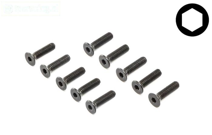 LOS255017 Inbus verzonken kop M4-L16 mm, 10 st.