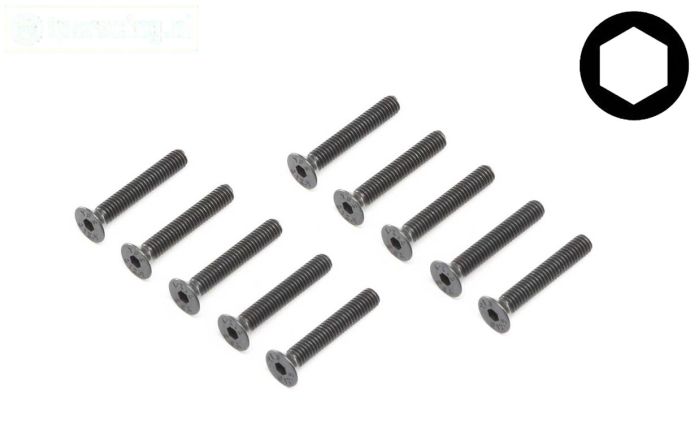 LOS255018 Inbus verzonken kop M4-L25 mm, 10 st.
