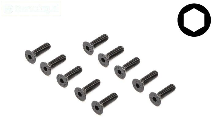 LOS255019 Inbus verzonken kop M4-L14 mm, 10 st.
