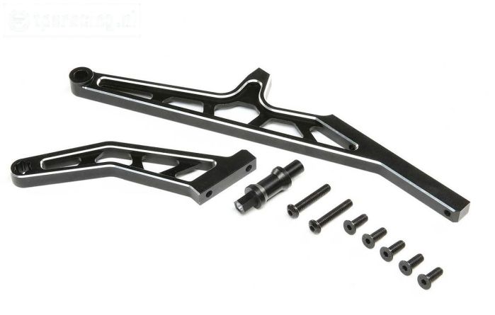 LOS351015 LOSI DBXL-E 2.0 Alu-Chassis Steun achter, set