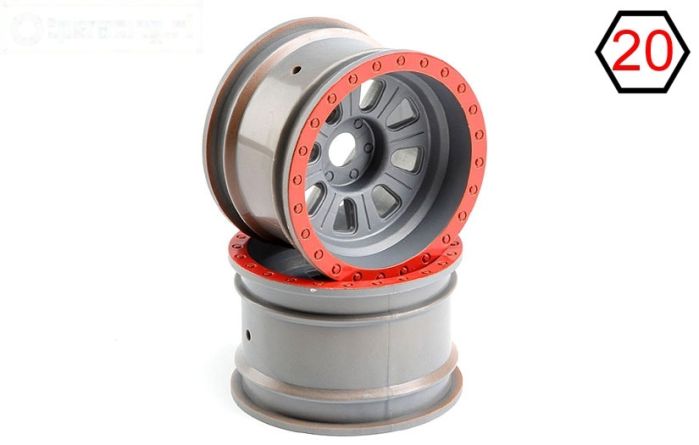 LOS45027 Velgen zilver Ø80-B50 mm, 2 st.