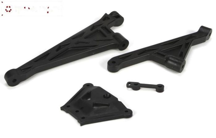 LOSB2558 Chassis steun/plaat LOSI 5T-BWS, set