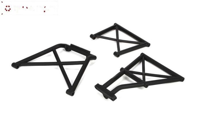 LOSB2576 Rol kooi deel achter LOSI 5T-BWS, Set