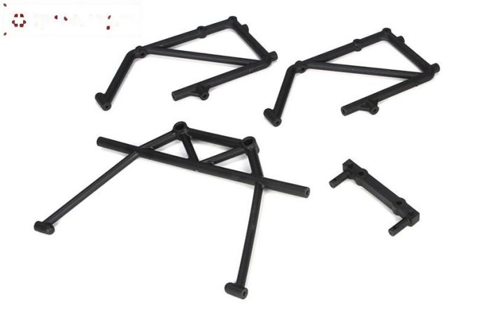 LOSB2580 LOSI 5IVE-T Rol kooi deel achter, Set