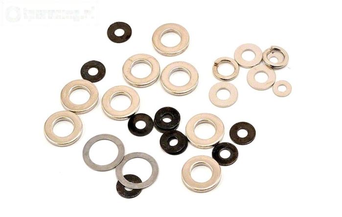 LOSB6535 LOSI Stalen Ringen Sorti, 27 st.