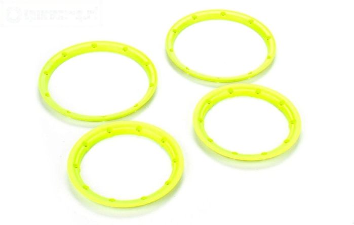 LOSB7037 Beadlock Neon-Geel Ø120 mm, 4 st.